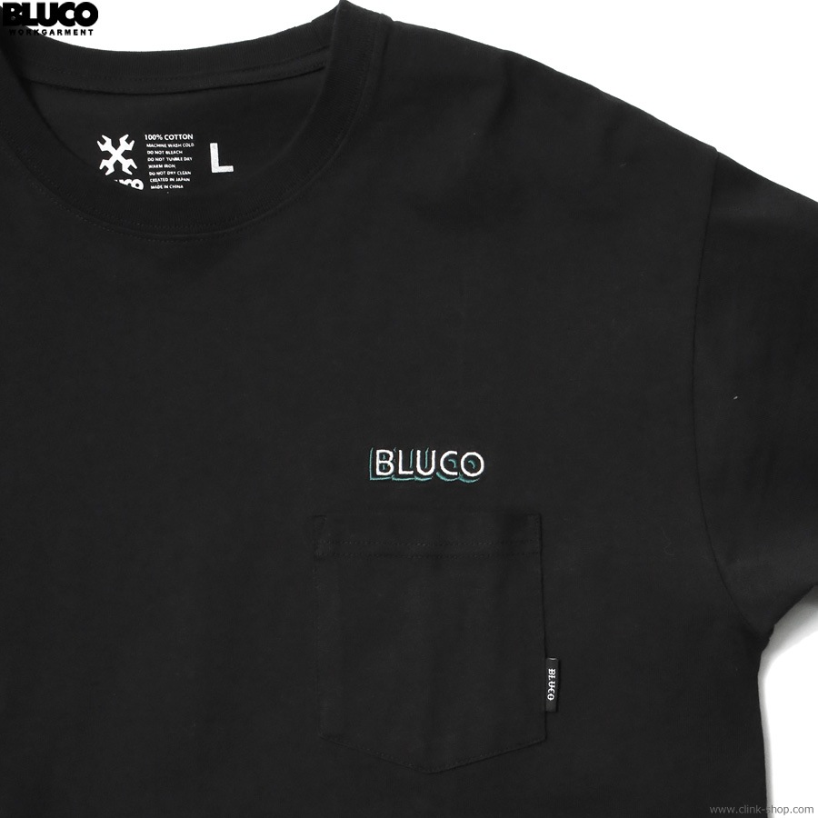 BLUCO POCKET TEE - Logo - (BLACK) [143-22-004]