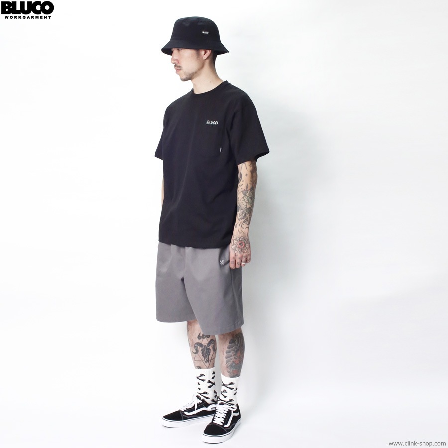 BLUCO POCKET TEE - Logo - (BLACK) [143-22-004]