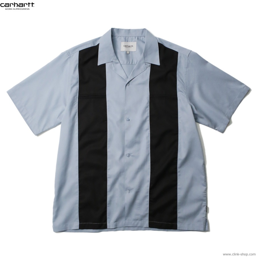 CARHARTT WIP S/S DURANGO SHIRT (FROSTED BLUE/BLACK)