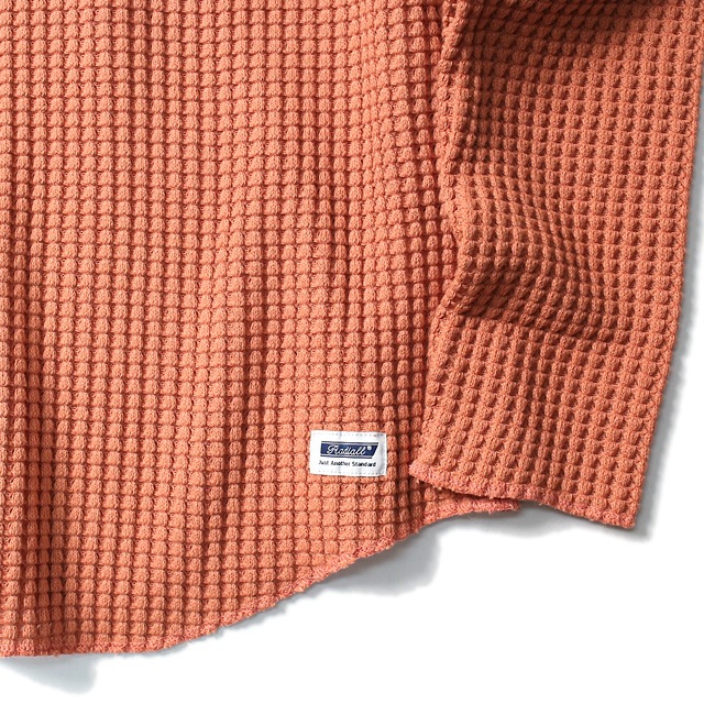 RADIALL BIG WAFFLE - BOAT NECK T-SHIRTS L/S (ORANGE)