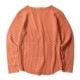 RADIALL BIG WAFFLE - BOAT NECK T-SHIRTS L/S (ORANGE)