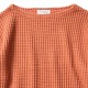RADIALL BIG WAFFLE - BOAT NECK T-SHIRTS L/S (ORANGE)