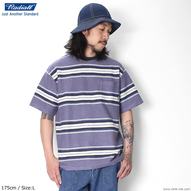 RADIALL CISCO - CREW NECK POCKET T-SHIRT S/S (PURPLE HAZE)