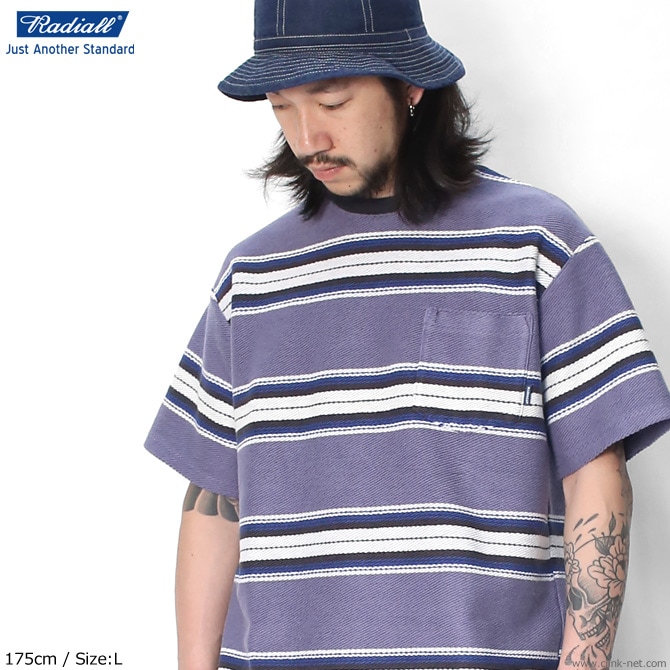 RADIALL CISCO - CREW NECK POCKET T-SHIRT S/S (PURPLE HAZE)