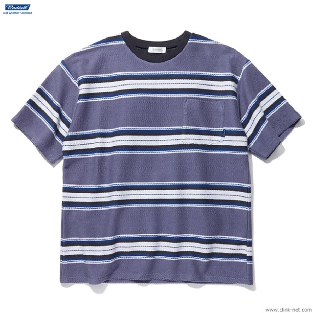 RADIALL CISCO - CREW NECK POCKET T-SHIRT S/S (PURPLE HAZE)