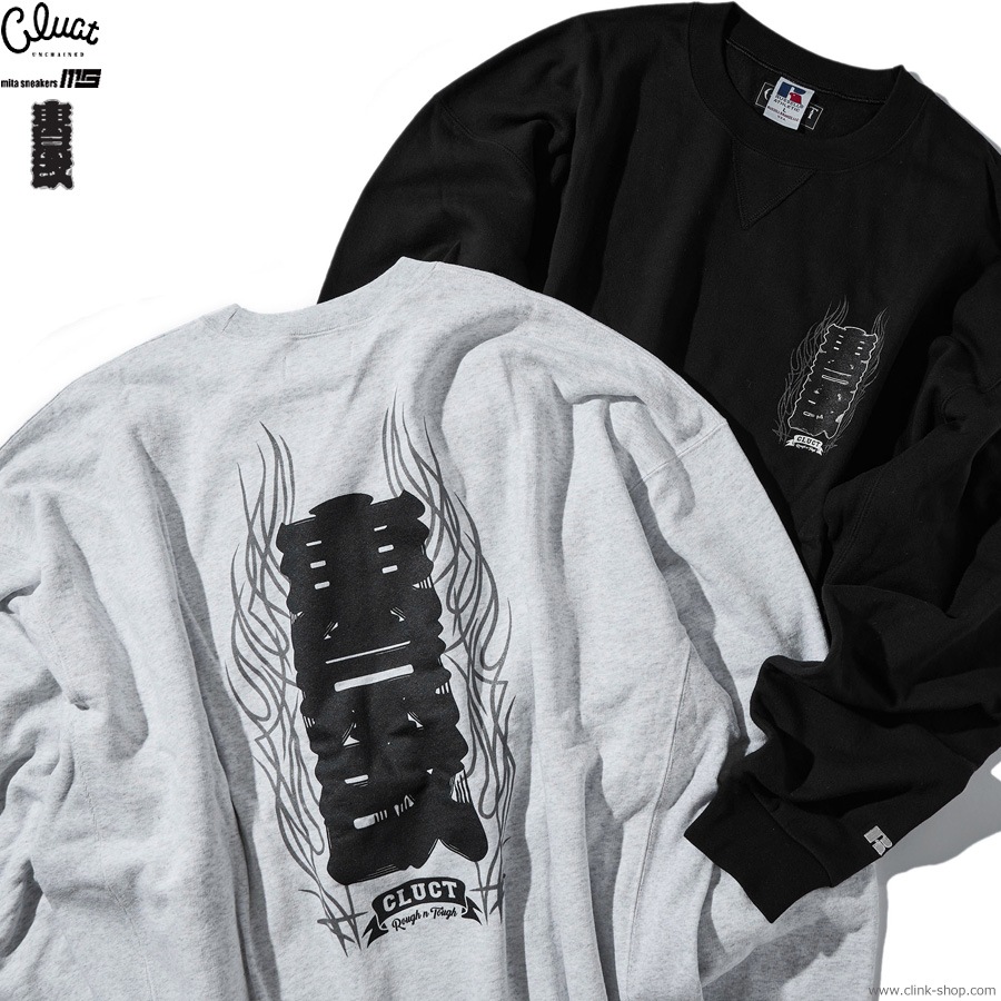 CLUCT �� mita sneakers �� ����� [CREW SWEAT] (ASH) 05160
