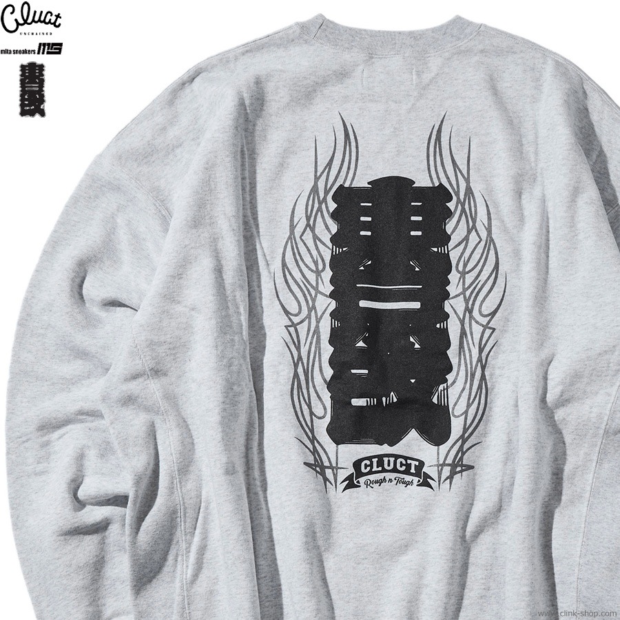 CLUCT �� mita sneakers �� ����� [CREW SWEAT] (ASH) 05160