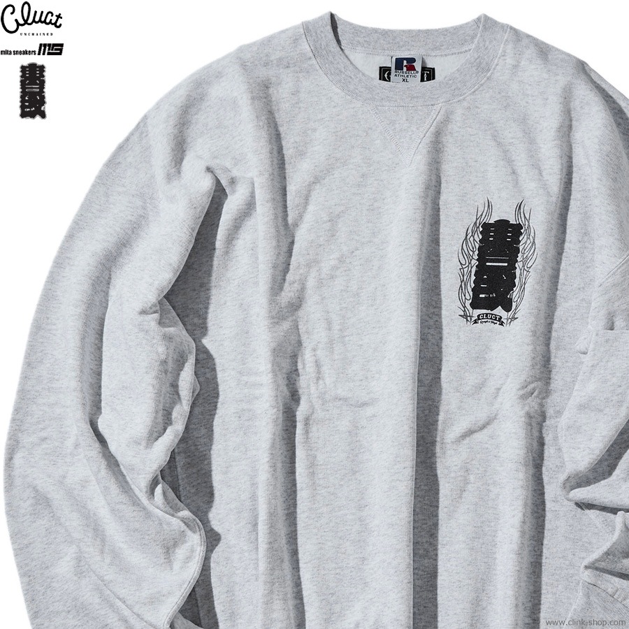 CLUCT �� mita sneakers �� ����� [CREW SWEAT] (ASH) 05160