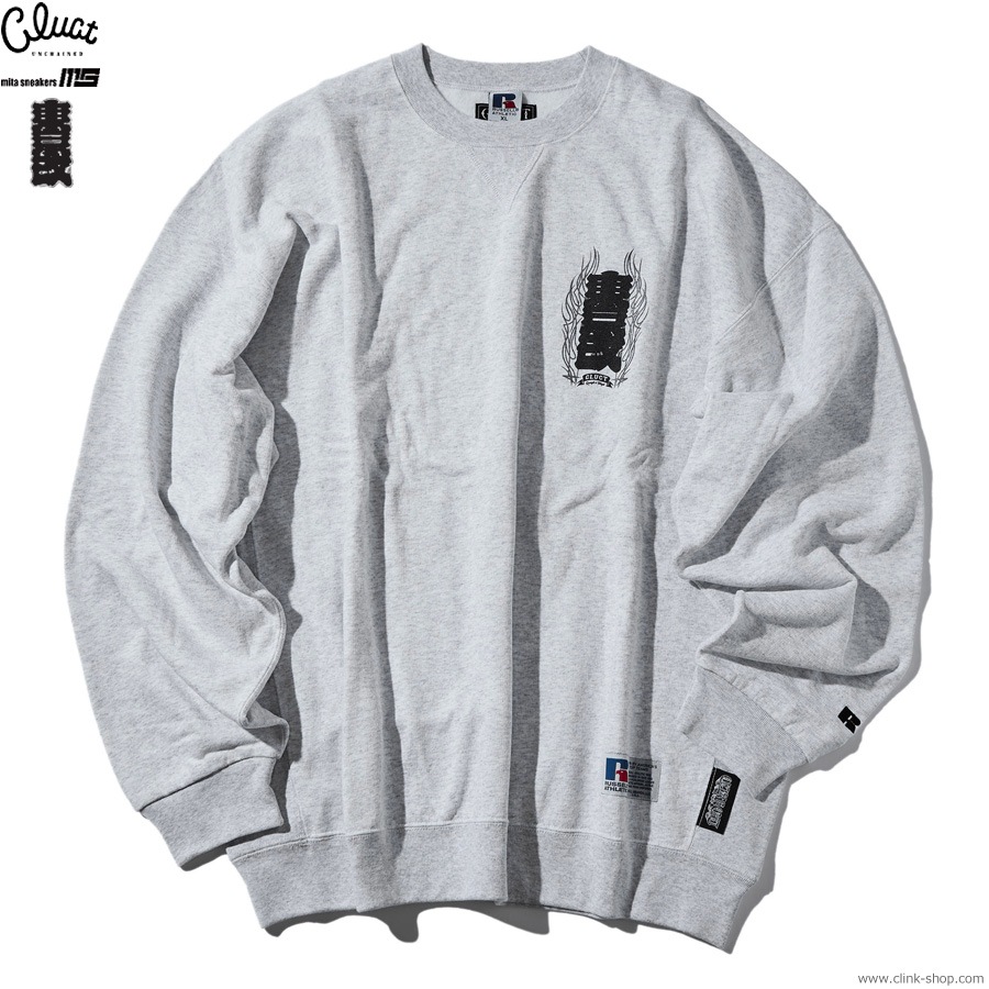 CLUCT �� mita sneakers �� ����� [CREW SWEAT] (ASH) 05160