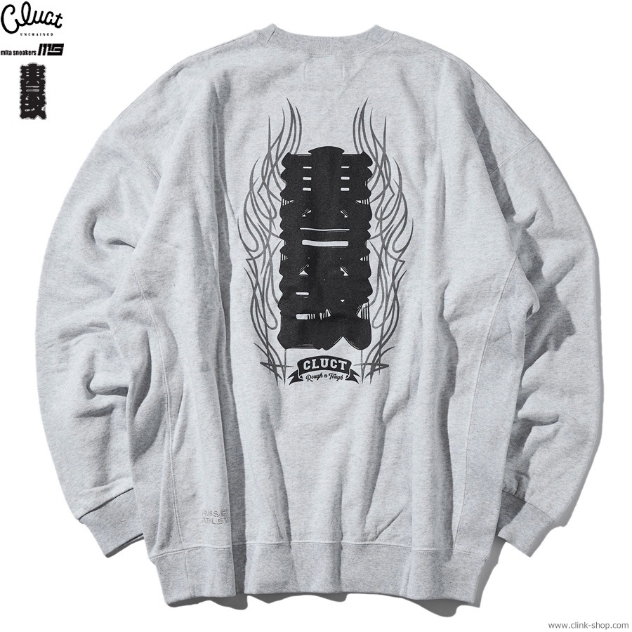CLUCT �� mita sneakers �� ����� [CREW SWEAT] (ASH) 05160