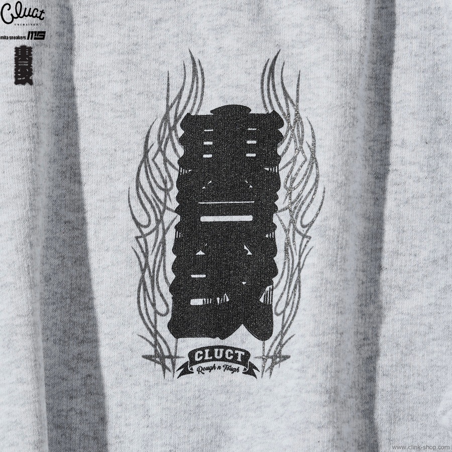 CLUCT �� mita sneakers �� ����� [CREW SWEAT] (ASH) 05160