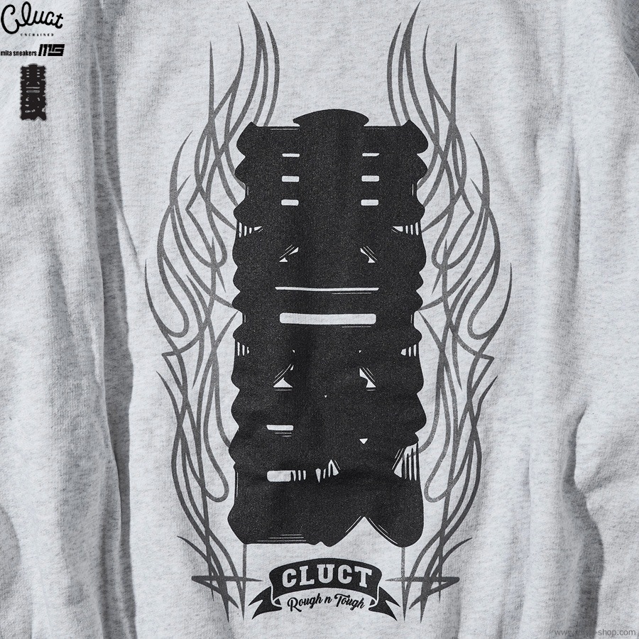 CLUCT �� mita sneakers �� ����� [CREW SWEAT] (ASH) 05160