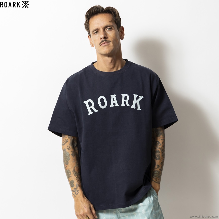 ROARK "MEDIEVAL LOGO" 14oz H/W TEE (DARK NAVY)