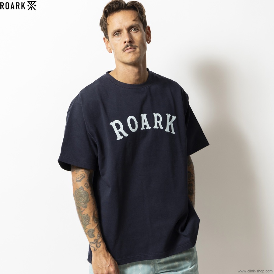 ROARK "MEDIEVAL LOGO" 14oz H/W TEE (DARK NAVY)
