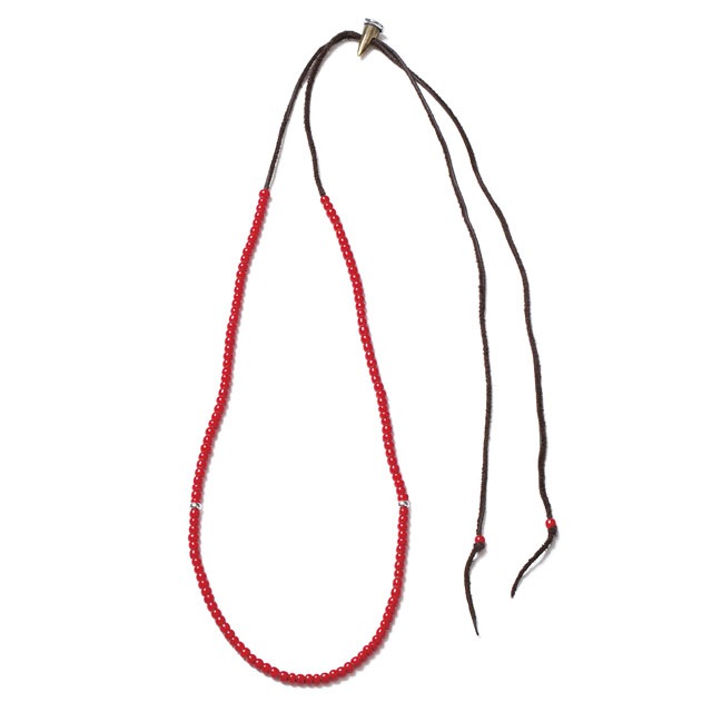 CLUCT BEADS NECKLACE (RED) #02385