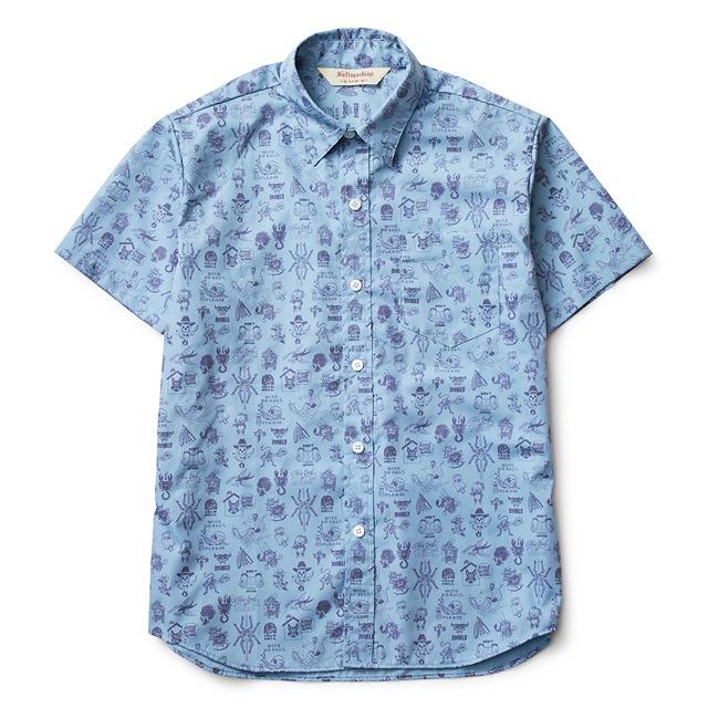 SOFTMACHINE JUMBLE SHIRTS S/S (BLUE)