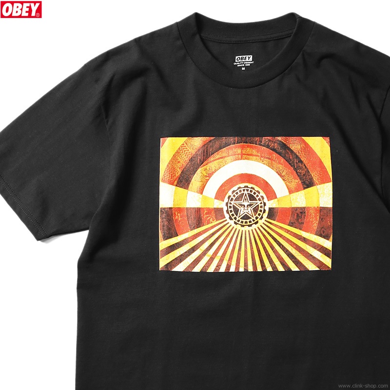 OBEY CLASSIC TEE "OBEY TUNNEL VISION" (BLACK) [SHEPARD FAIREY COLLECTION]
