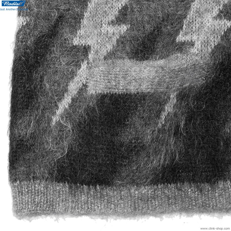RADIALL COSMIC CHARLIE - CARDIGAN SWEATER L/S (GRAY) [RAD-22AW-KNIT001]