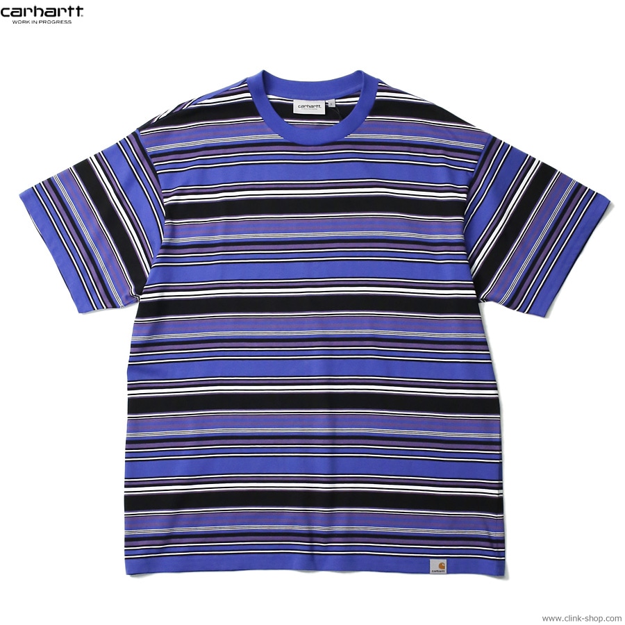 CARHARTT WIP S/S LAFFERTY T-SHIRTS (LAFFERTY STRIPE/LAZURITE)