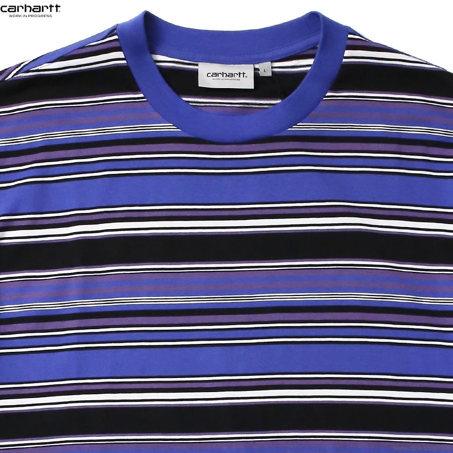CARHARTT WIP S/S LAFFERTY T-SHIRTS (LAFFERTY STRIPE/LAZURITE)