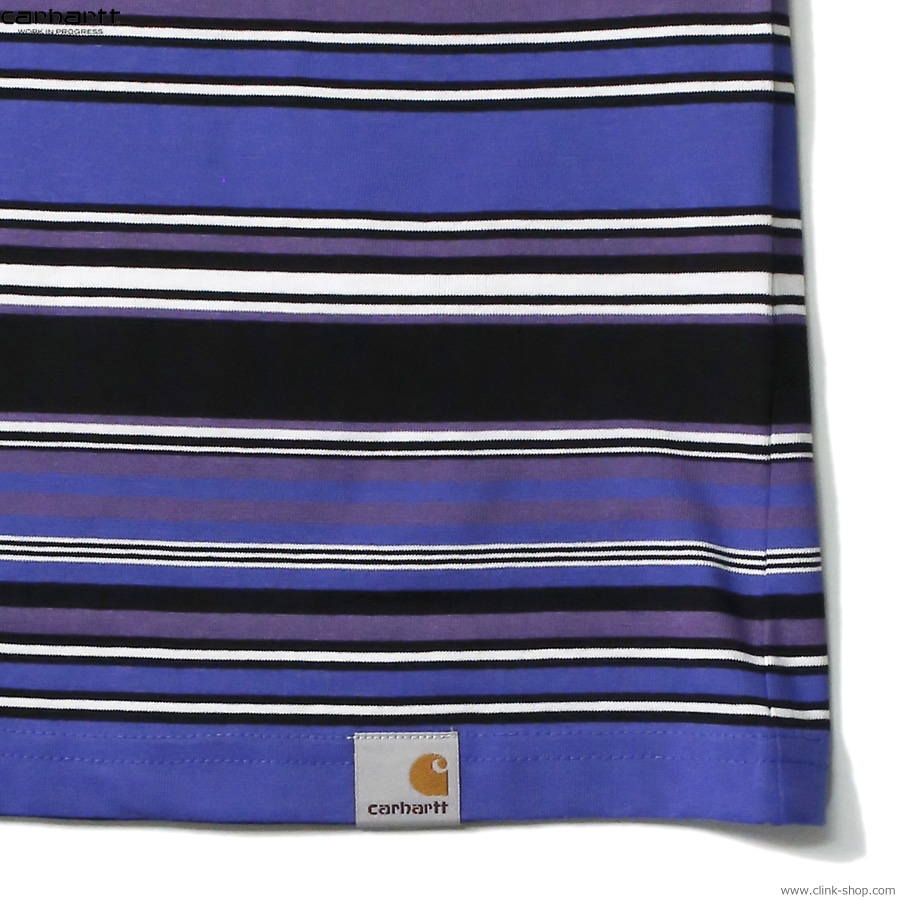 CARHARTT WIP S/S LAFFERTY T-SHIRTS (LAFFERTY STRIPE/LAZURITE)