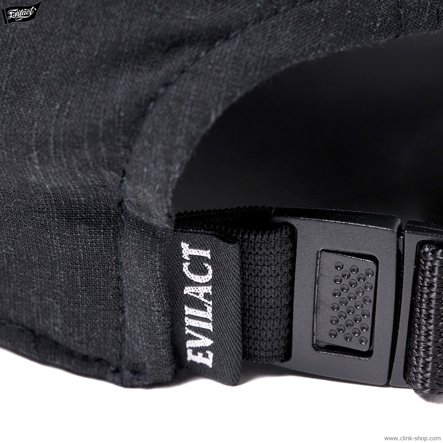 EVILACT 6PANEL CAP (BLACK) [EA-WFRSS-C04]