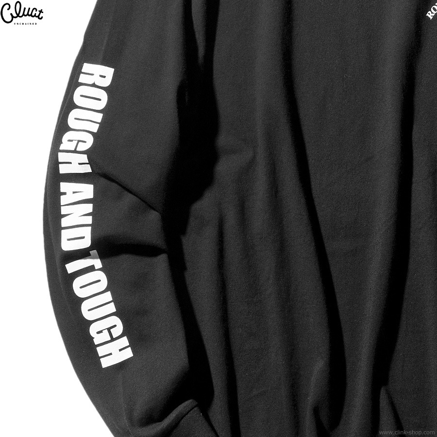 CLUCT ROUGH AND TOUGH [RUSSELL L/S TEE] (BLACK)