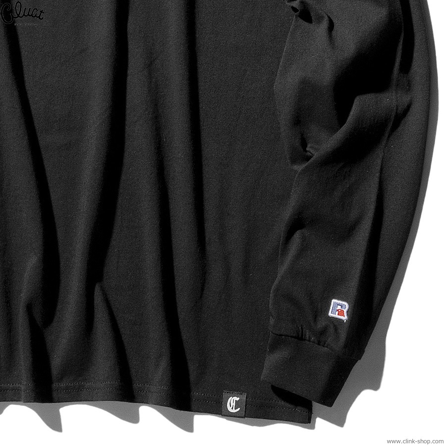 CLUCT ROUGH AND TOUGH [RUSSELL L/S TEE] (BLACK)