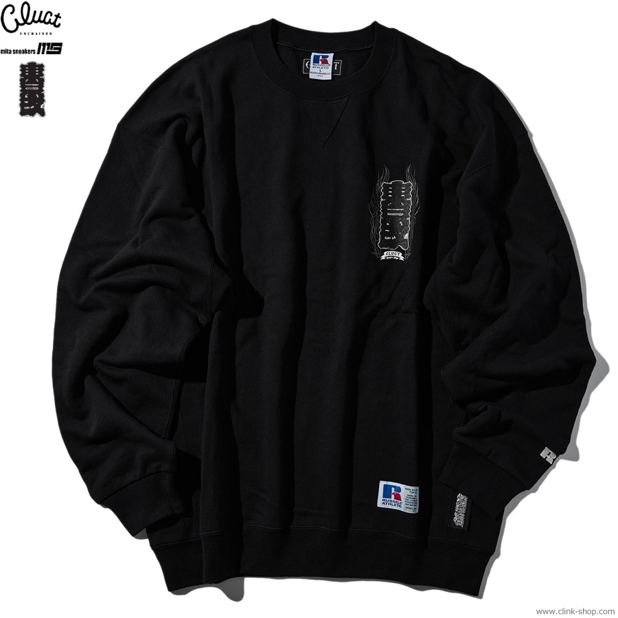 CLUCT �� mita sneakers �� ����� [CREW SWEAT] (BLACK) 05160