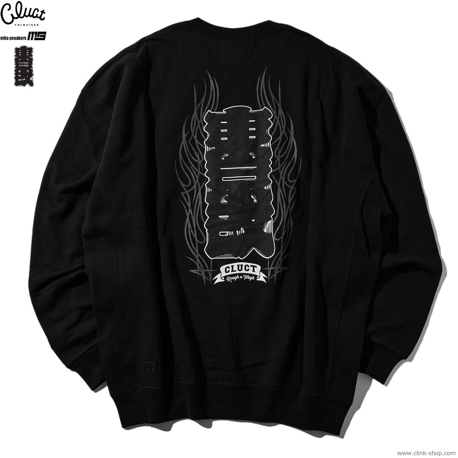 CLUCT �� mita sneakers �� ����� [CREW SWEAT] (BLACK) 05160