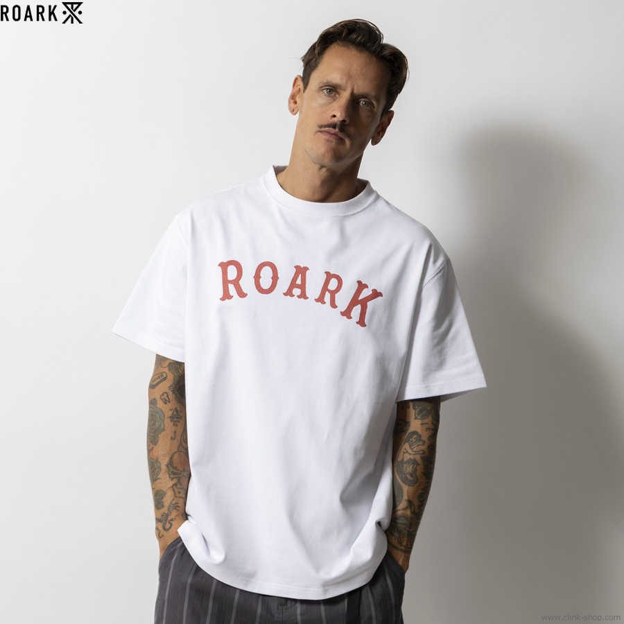 ROARK "MEDIEVAL LOGO" 14oz H/W TEE (WHITE)