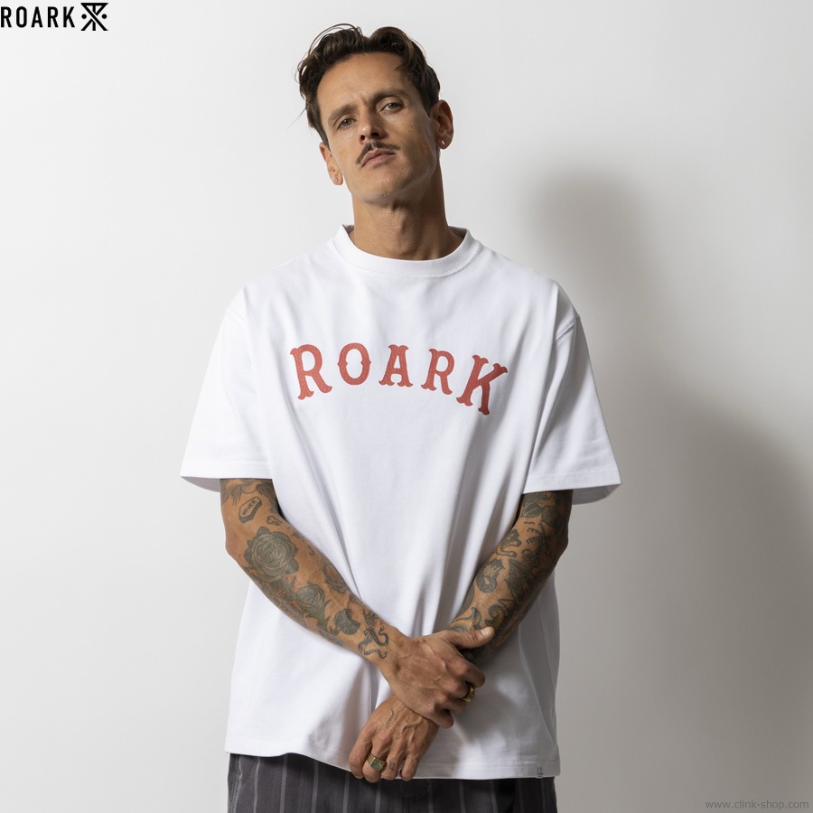 ROARK "MEDIEVAL LOGO" 14oz H/W TEE (WHITE)