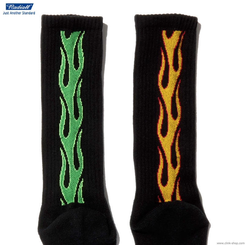 RADIALL 2PAC SOX-FLAMES (BLACK)
