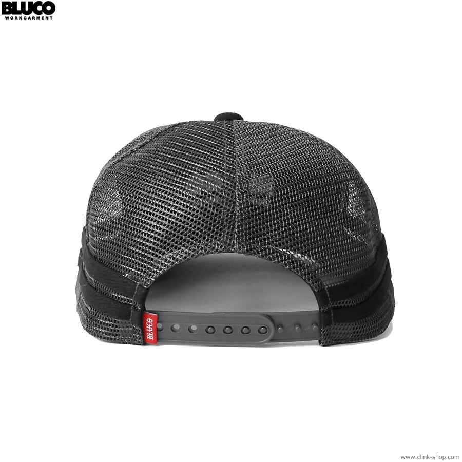 BLUCO MESH CAP -Logo- (BLK-GRY) [1406-3A04]