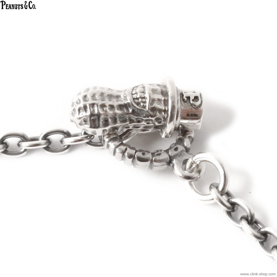 PEANUTS & CO. SMALL NORMAL TATOO PEANUTS + CHAIN 50cm ROUND (SILVER��K10YGOLD)