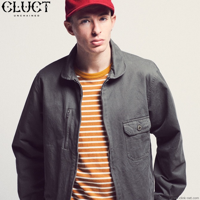 CLUCT L/S WOOL PKT CREW (CAMEL��WHITE) #02801