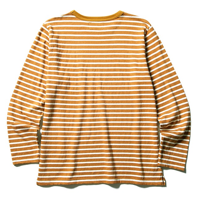 CLUCT L/S WOOL PKT CREW (CAMEL��WHITE) #02801