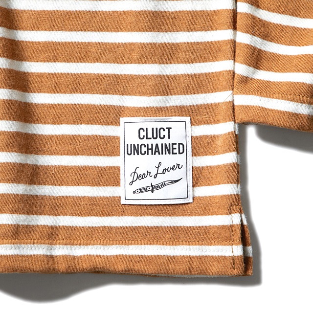 CLUCT L/S WOOL PKT CREW (CAMEL��WHITE) #02801