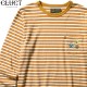CLUCT L/S WOOL PKT CREW (CAMEL��WHITE) #02801