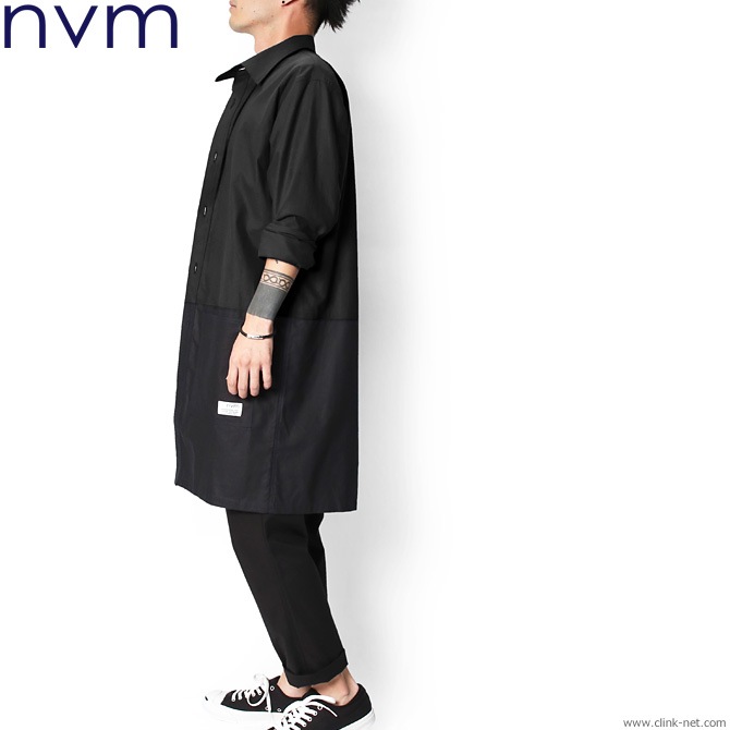 SALE 70��OFF NVM SHIRTS COAT (BLACK) [NVM18S-JK01]