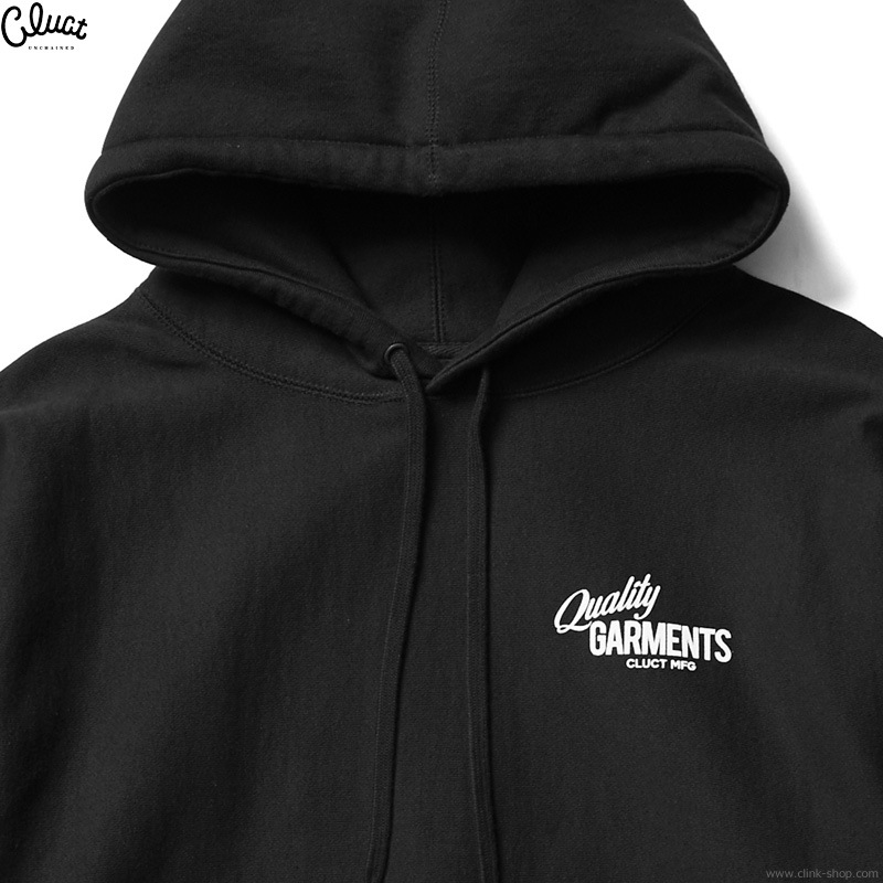 CLUCT QUALITY GARMENTS [HOODIE] (BLACK) #04316