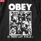 OBEY HEAVYWEIGHT LS TEE "IS THERE ANY FUTURE" (BLACK)