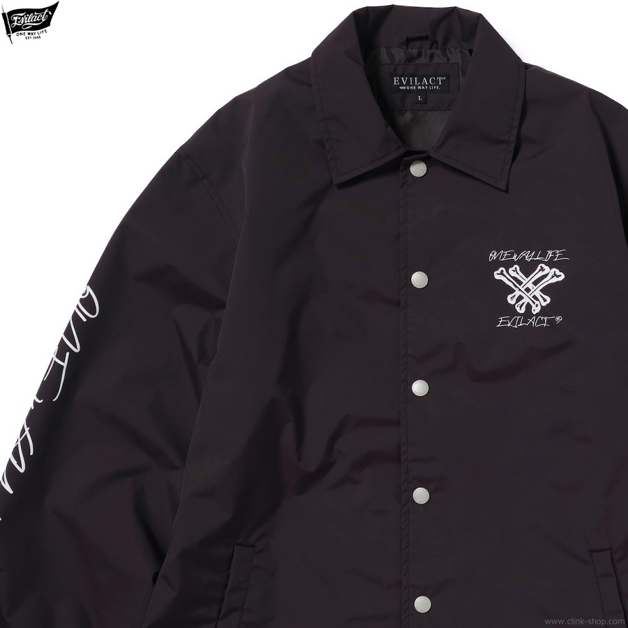 EVILACT CROSS BONE WIND BREAKER (BLACK) [EA25-ACT2-J02]