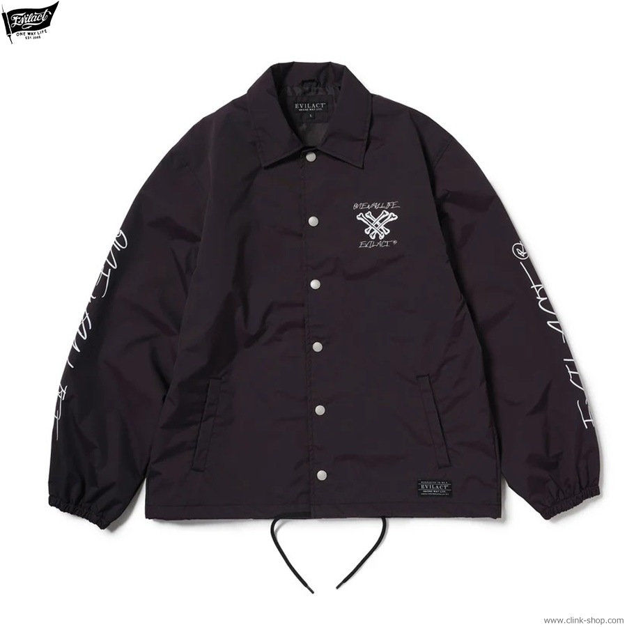 EVILACT CROSS BONE WIND BREAKER (BLACK) [EA25-ACT2-J02]