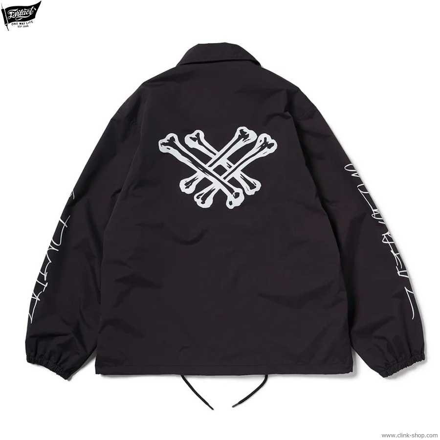 EVILACT CROSS BONE WIND BREAKER (BLACK) [EA25-ACT2-J02]