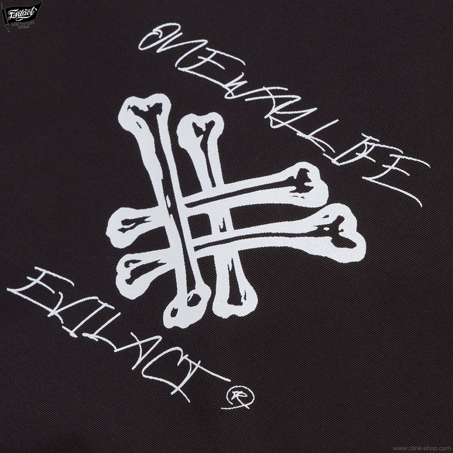 EVILACT CROSS BONE WIND BREAKER (BLACK) [EA25-ACT2-J02]