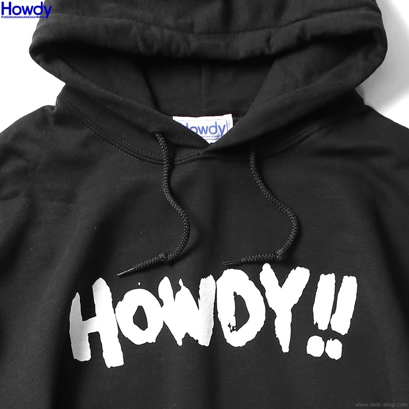 Howdy Paint Logo Hoody (BLACK) [HWD2003-SW02]