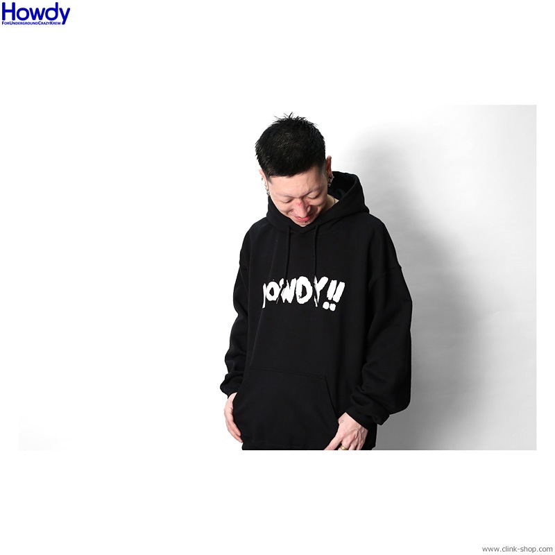 Howdy Paint Logo Hoody (BLACK) [HWD2003-SW02]
