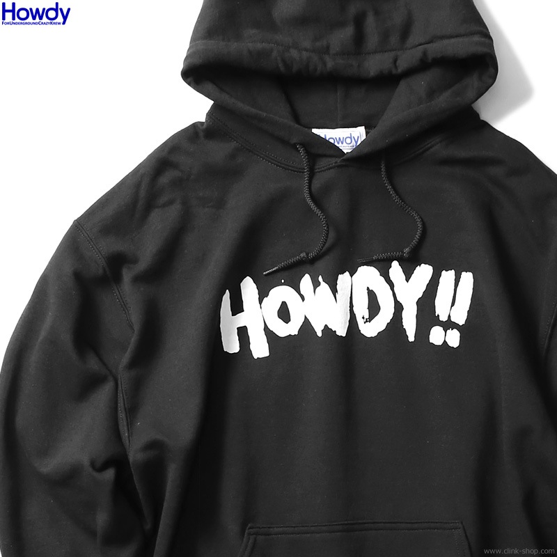Howdy Paint Logo Hoody (BLACK) [HWD2003-SW02]