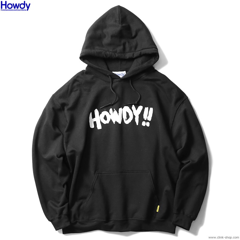 Howdy Paint Logo Hoody (BLACK) [HWD2003-SW02]
